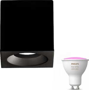 Acb iluminacion Branco opbouwspot - LED -  zwart - 1 lichtpunt - Incl. Philips Hue White & Color Ambiance Gu10