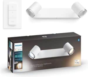 Philips Hue Adore Opbouwspot Badkamer - White Ambiance - GU10 - Wit - 2 x 5