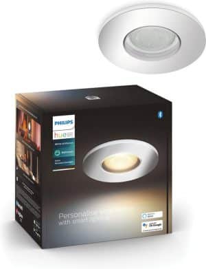 Philips Hue Adore recessed Inbouwspot Badkamer uitbreiding - White Ambiance - GU10 - Chroom - 5W - Bluetooth