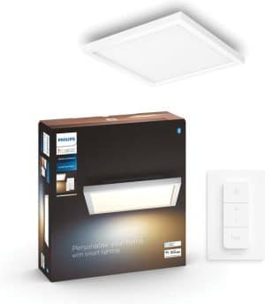 Philips Hue Aurelle paneellamp - White Ambiance - rechthoekig - Bluetooth - incl. 1 dimmer switch