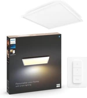 Philips Hue Aurelle paneellamp - White Ambiance - vierkant - klein - Bluetooth - incl. 1 dimmer switch