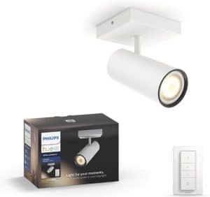 Philips Hue Buratto Opbouwspot - White Ambiance - GU10 - Wit - 5W - Bluetooth - incl. Dimmer Switch