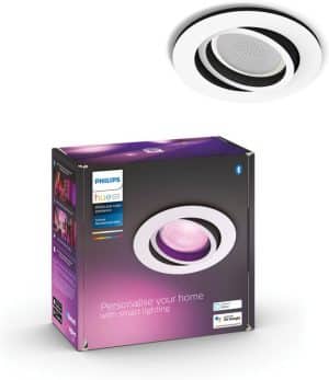 Philips Hue Centura Inbouwspot - White and Color Ambiance - GU10 - Wit - 6W - Rond - Bluetooth