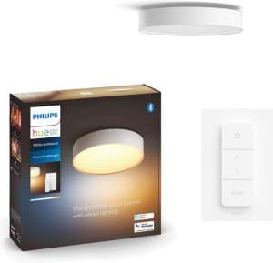 Philips Hue Enrave plafondlamp - warm tot koelwit licht - wit - 38cm - 1 dimmer switch