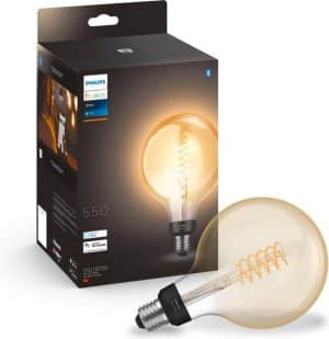 Philips Hue Filament Lichtbron E27 Globe - White - Ø 12