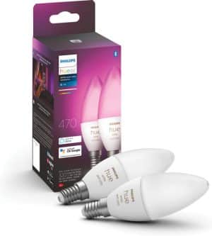 Philips Hue Kaarslamp Lichtbron E14 Duopack - White and Color Ambiance - 5