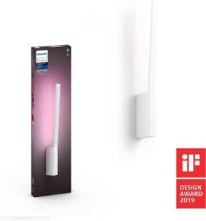 Philips Hue Liane Wandlamp - White and Color Ambiance - Gëintegreerd LED - Wit - 12W - Bluetooth