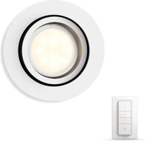 Philips Hue Milliskin recessed Inbouwspot basis - White Ambiance - GU10 - Wit - 6W - Rond - incl. Dimmer Switch