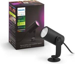 Philips Hue Outdoor Lily Prikspot Uitbreiding - White and Color Ambiance - 1 Lichtpunt - Zwart - 8W - IP65