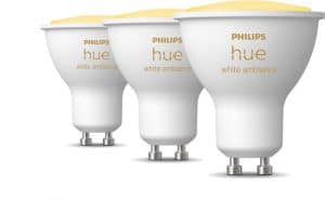 Philips Hue Slimme Lichtbron GU10 Spot - White Ambiance - 3-pack - Bluetooth