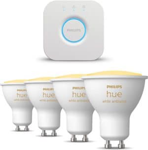 Philips Hue Starterspakket - White Ambiance - Gu10 - 4 lampen - 1 bridge