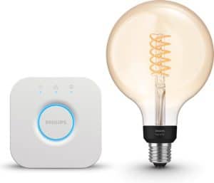 Philips Hue Starterspakket - White - Filament Globelamp Groot (G125) - E27 - 1 lamp - 1 bridge