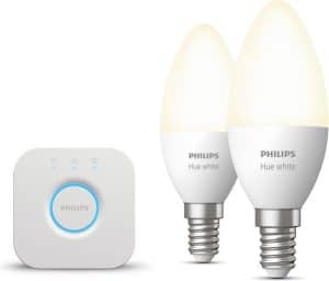 Philips Hue Starterspakket - White - Kaarslamp E14 - 2 lampen - 1 bridge