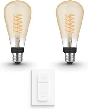 Philips Hue Uitbreidingspakket - White - Filament Edison groot - E27 - 2 lampen