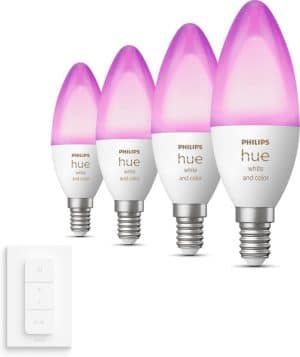 Philips Hue Uitbreidingspakket - White and Color Ambiance - Kaarslamp E14 - 4 lampen