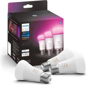 Philips Hue White and Color Ambiance standaard lamp mat dimbaar (3-pack) - E27 9...