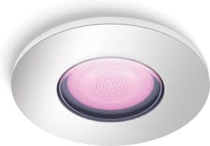 Philips Hue Xamento inbouwspot - White and Colour Ambiance - GU10 - Zilver - IP44 - 1 spot - Bluetooth