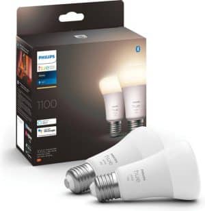 Philips Hue standaardlamp E27 Lichtbron - White - 2-pack - 1100lm - Bluetooth